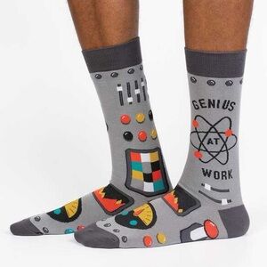 Men’s “genius at work” sock it to me socks